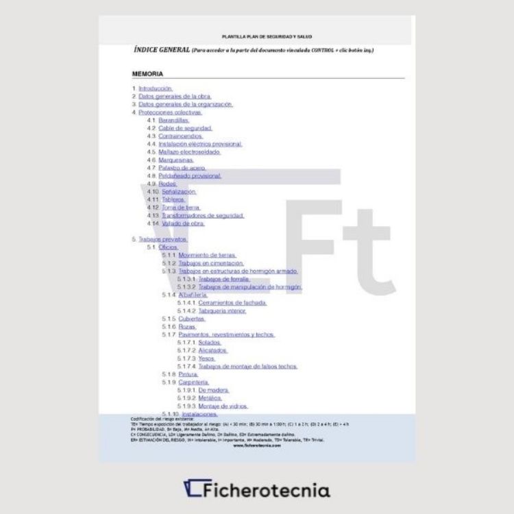 plan de seguridad y salud en obras de construcción pdf y word
