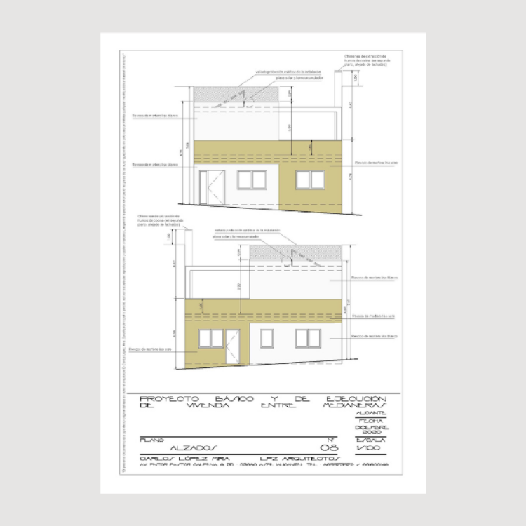 Imagen de Proyecto básico y de ejecución de vivienda unifamiliar entre medianeras