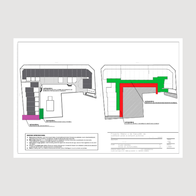 Imagen de Proyecto de rehabilitación en urbanización de viviendas adosadas