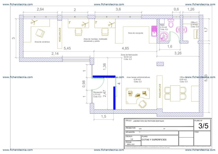 Imagen de Proyecto de adecuación de local para laboratorio de prótesis dental