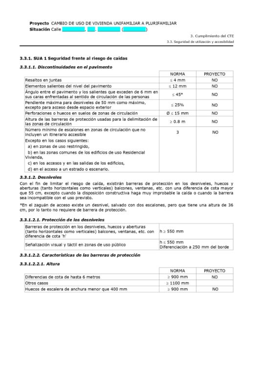 Imagen de Proyecto de cambio de uso de vivienda unifamiliar a plurifamiliar