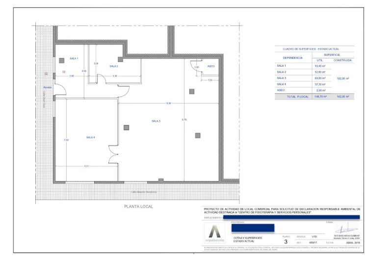 vista alzado proyecto clínica fisioterapia pdf