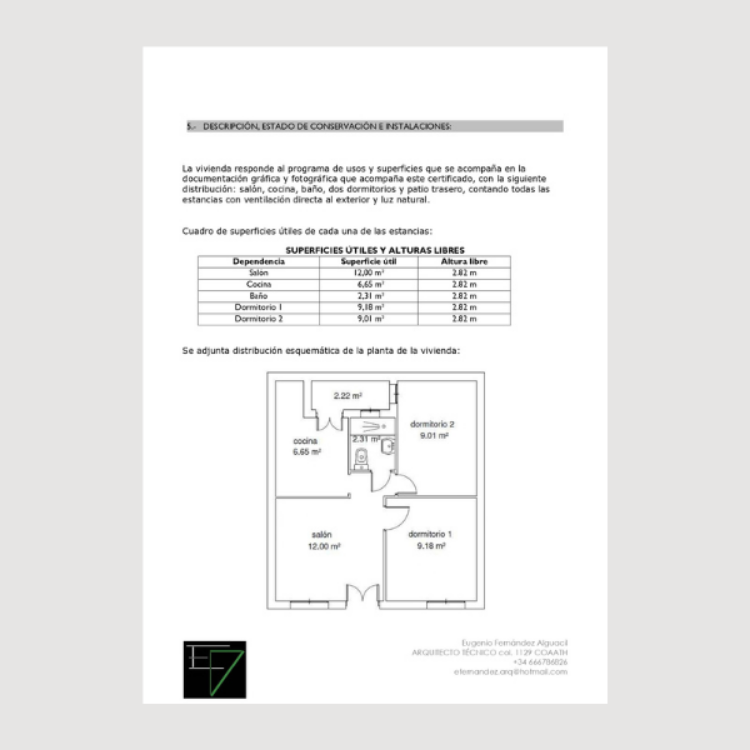 Imagen de Certificado de habitabilidad de una vivienda unifamiliar  en Andalucía