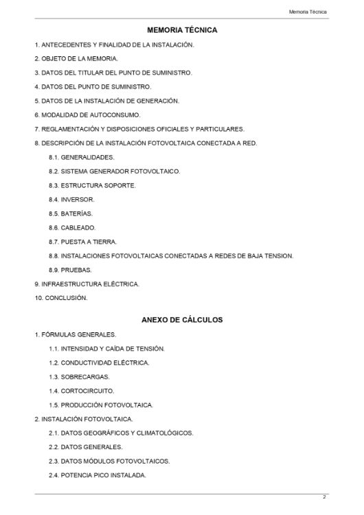 Imagen de Documentación personalizada para memoria fotovoltaica de hasta 10kW