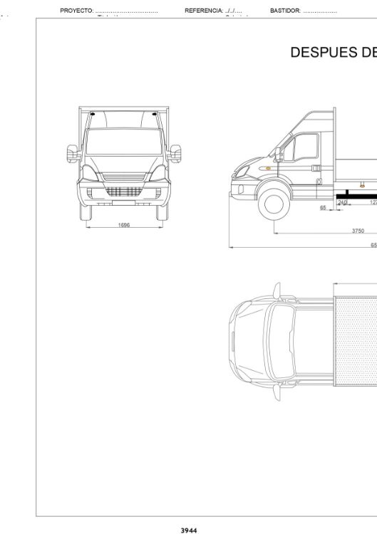 Imagen de Proyecto para reforma integral de camión marca IVECO 40C11