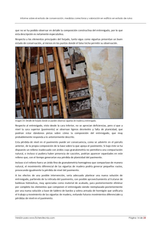 Imagen de Informe sobre el estado general de un edificio antiguo para posibles inversiones