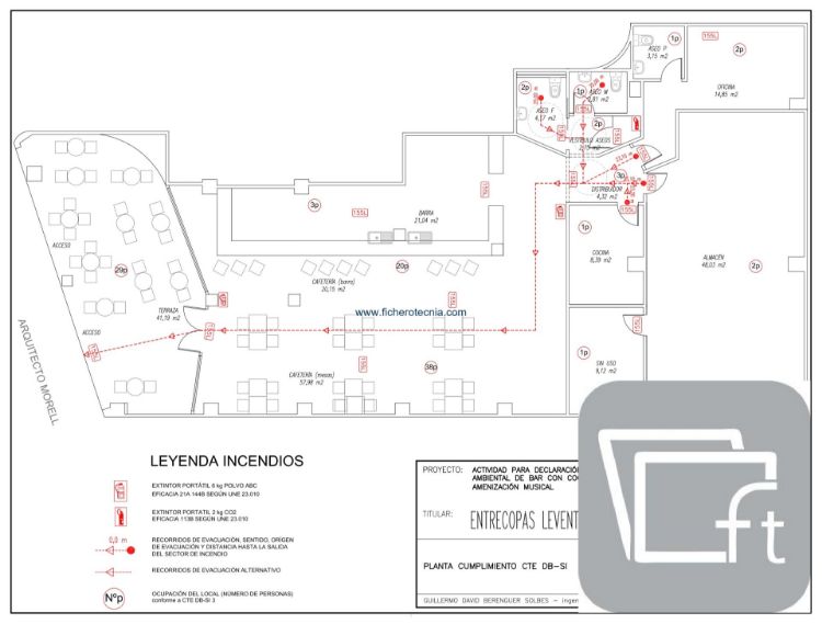 Imagen de Memoria técnica para acondicionamiento de local para abrir un bar