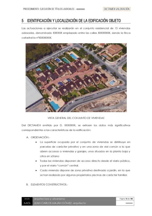 Imagen de Dictamen pericial sobre daños en viviendas independientes en residencial