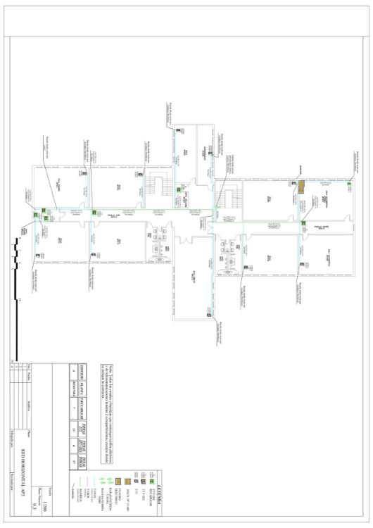 Imagen de Planos para realizar la instalación de telecomunicaciones en un conjunto de edificios