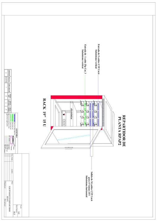 Imagen de Planos para realizar la instalación de telecomunicaciones en un conjunto de edificios