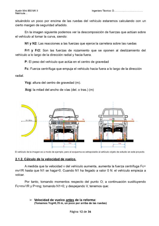 Imagen de Proyecto para homologar reformas en vehículo AUSTIN MINI 850 MK