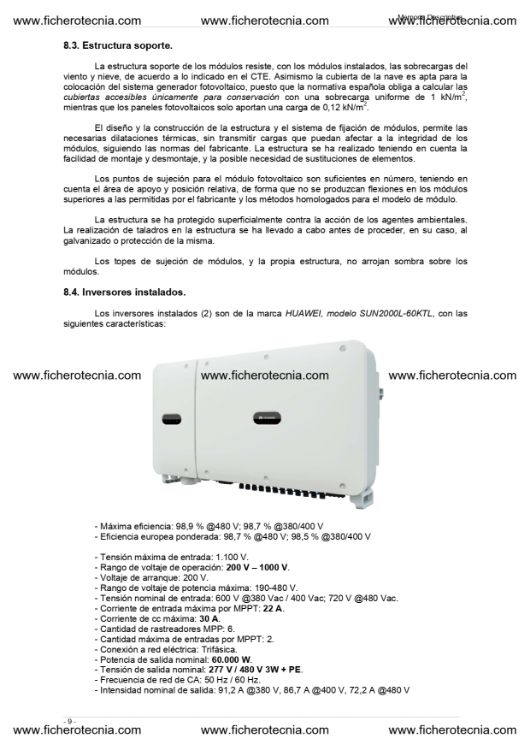 Imagen de Documentación personalizada para proyecto de instalación fotovoltaica de hasta 100kW 