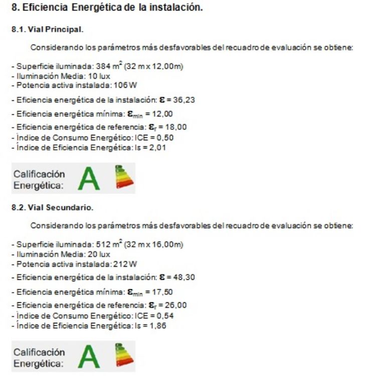 Imagen de Documentación personalizada  para memoria de iluminación exterior de 1 a 5kW