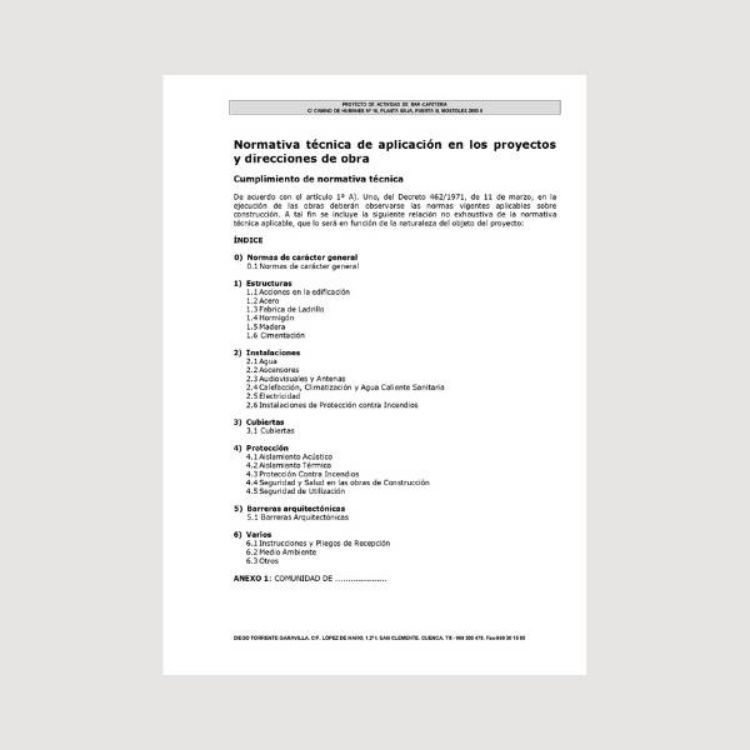memoria técnica para apertura cafetería con cocina