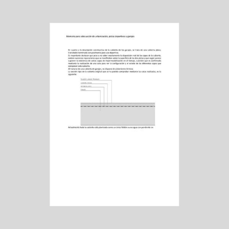 Imagen de Memoria descriptiva y constructiva para rehabilitación de urbanización