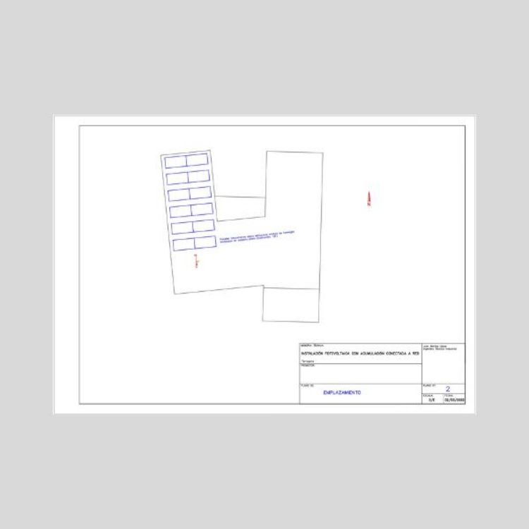 Imagen de Memoria de instalación fotovoltaica para vivienda con baterías