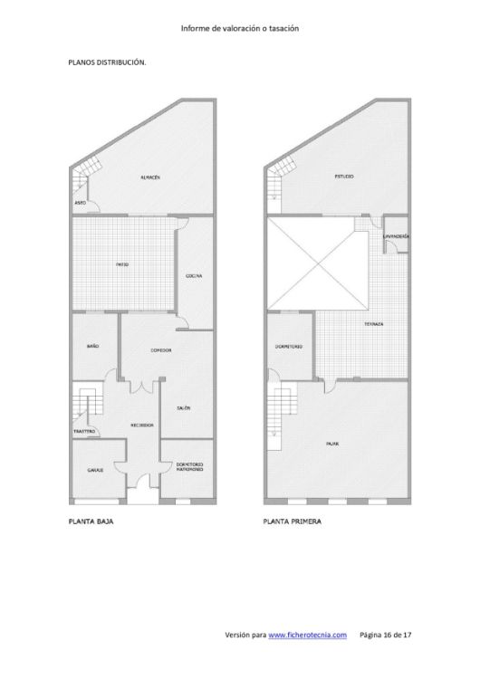 Imagen de Tasación de una vivienda de planta baja en un pueblo