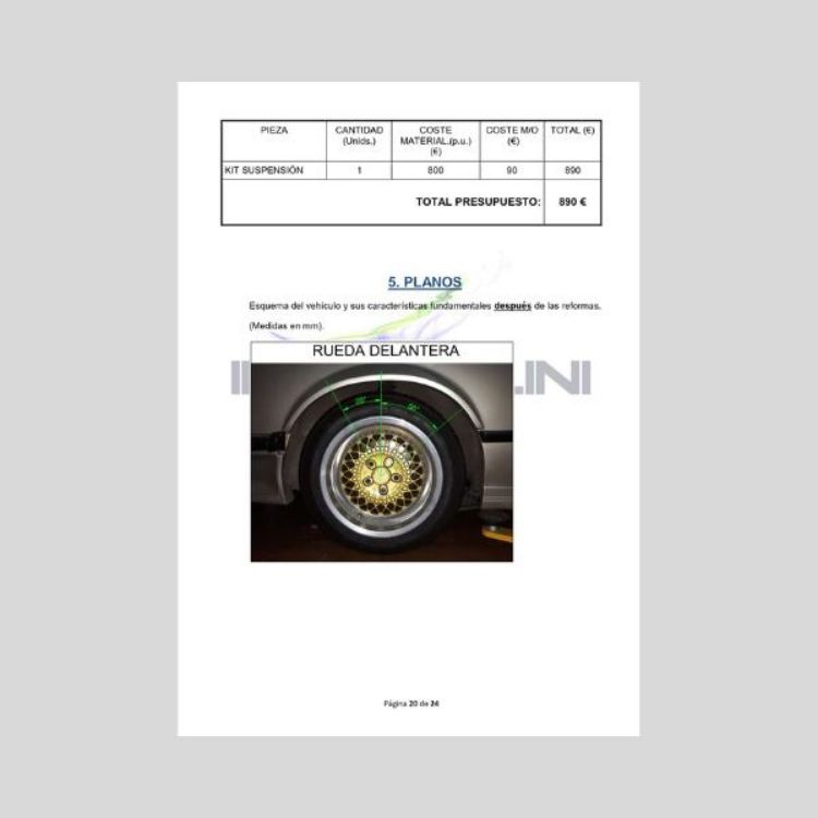 Imagen de Proyecto homologación suspensión BMW