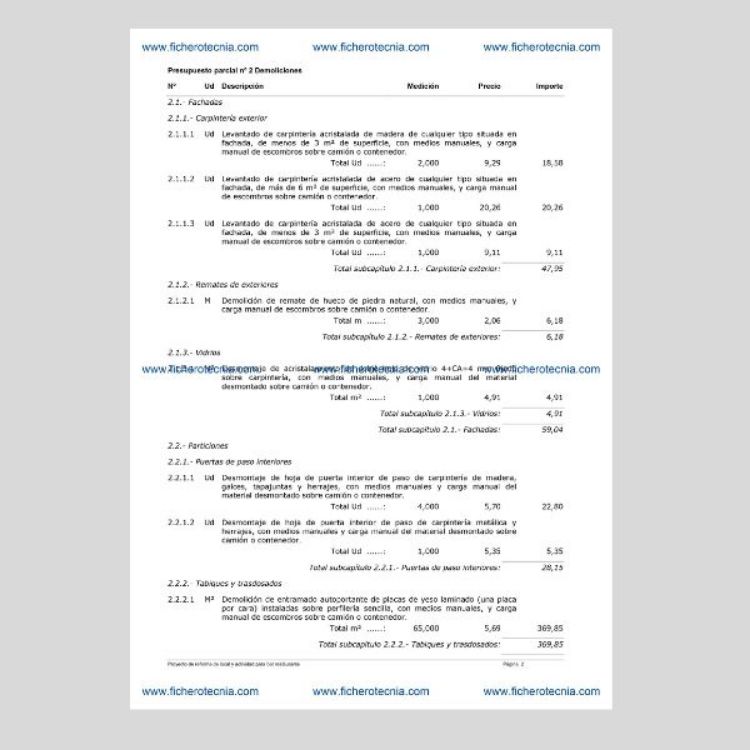 ejemplo para un proyecto de actividad bar y restaurante