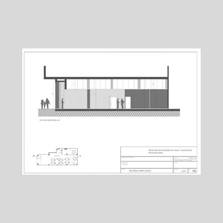 Imagen de Proyecto de reforma y actividad para unas oficinas