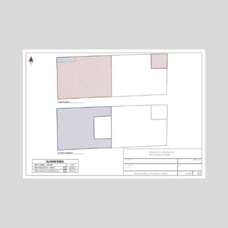 Imagen de Informe de segregación de local de planta baja de un inmueble