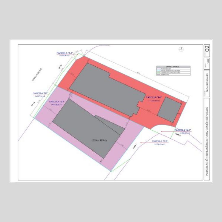 plano fincas resultantes proyecto de parcelación