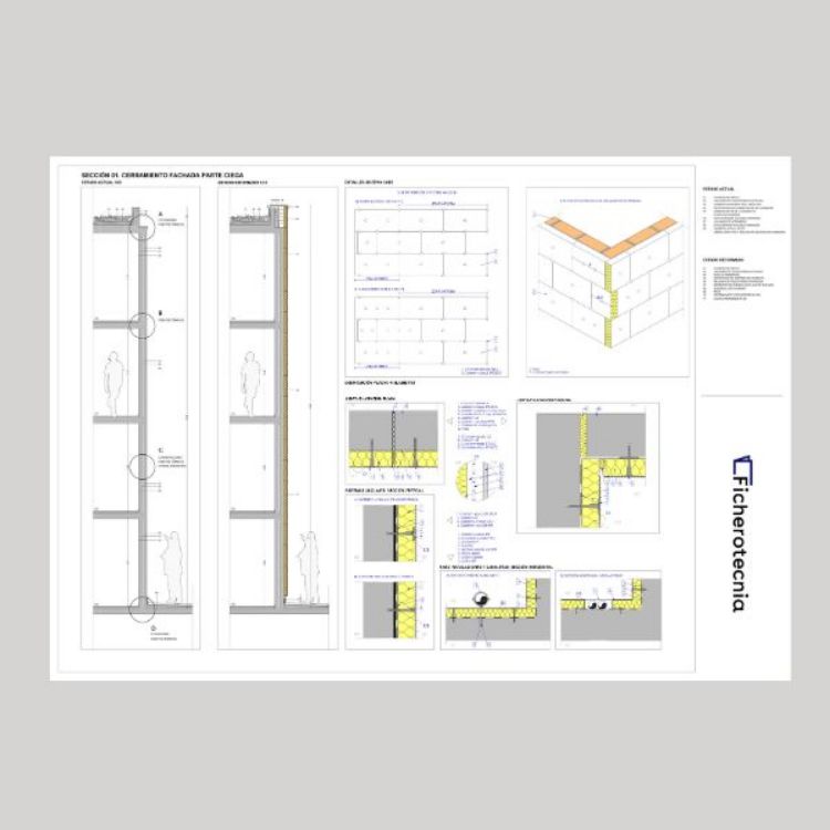 Imagen de Proyecto de mejora de la envolvente térmica en bloque de edificios con SATE