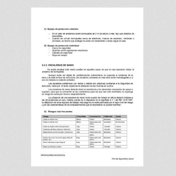 documento editable para hacer tu plan de seguridad y salud en obras de construccion