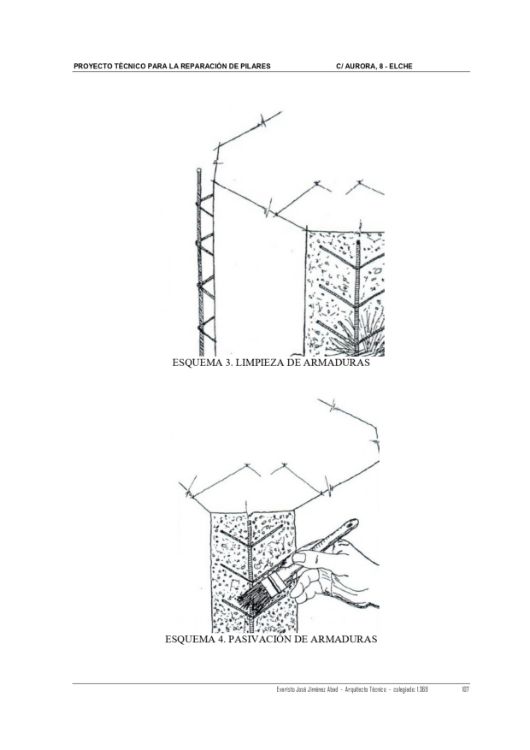 Imagen de Proyecto de Reparación de pilares según el CE