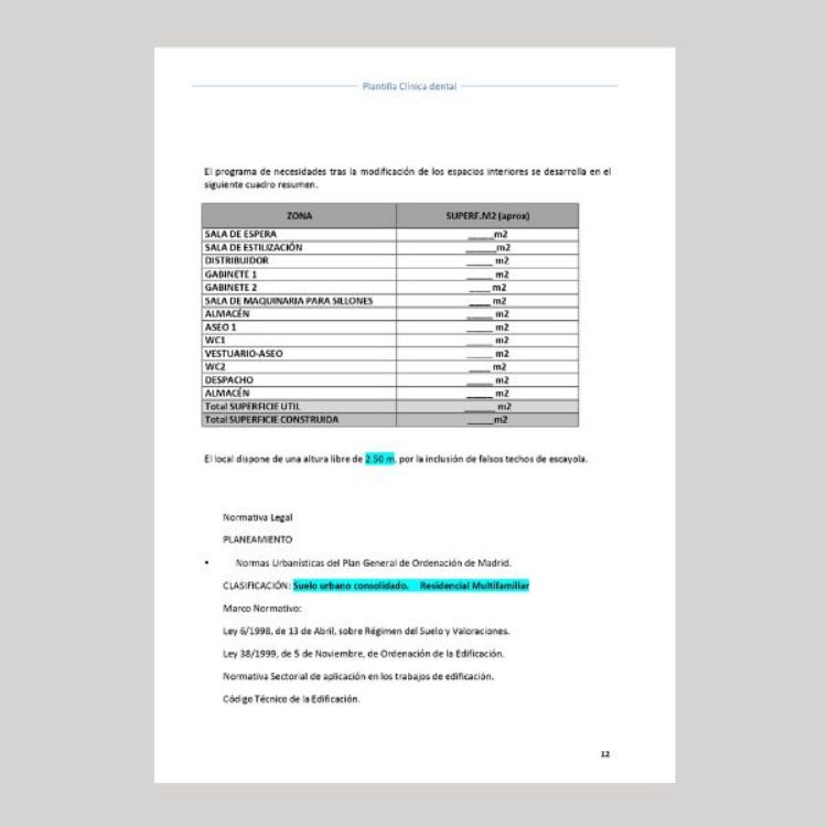 Imagen de Proyecto de apertura para clínica dental en Madrid