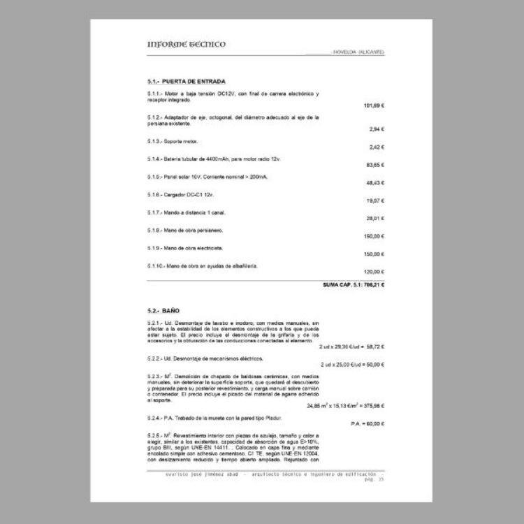 Imagen de Informe técnico daños vivienda unifamiliar modular prefabricada