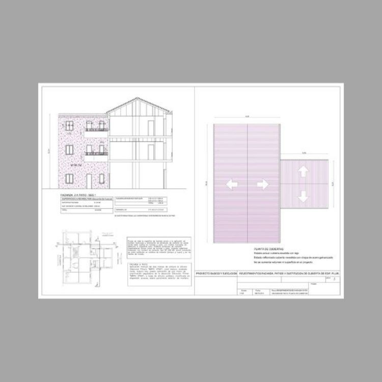 Imagen de Proyecto de sustitución de cubierta en un edificio