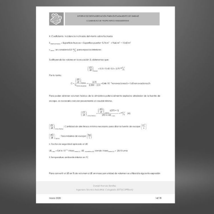 Imagen de Informe para desclasificar un garaje comunitario