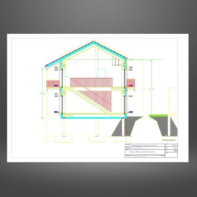 Imagen de Planos  y detalles constructivos de fachada SATE  