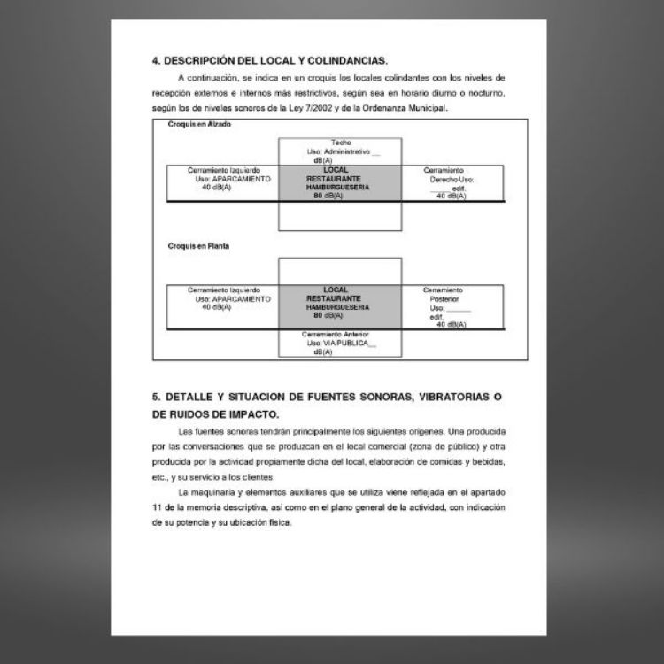 proyecto apertura restaurante tipo hamburguesería en doc