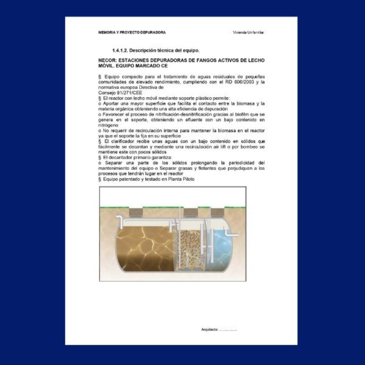 Imagen de Proyecto para instalar una fosa séptica en una vivienda unifamiliar