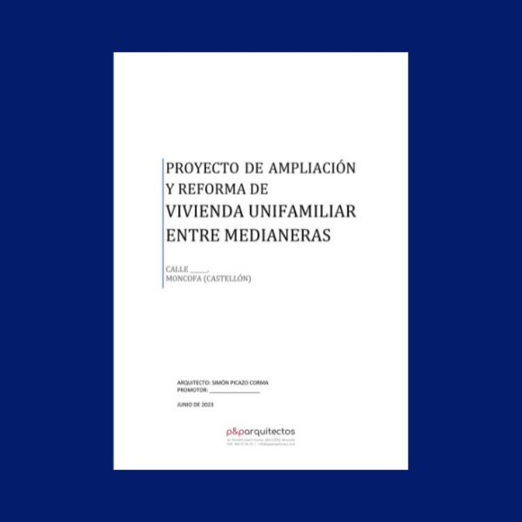 Imagen de Proyecto de reforma y ampliación de una vivienda unifamiliar de dos plantas entre medianeras