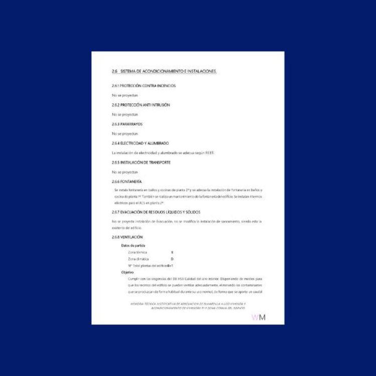 Imagen de Memoria técnica para convertir buhardilla en viviendas