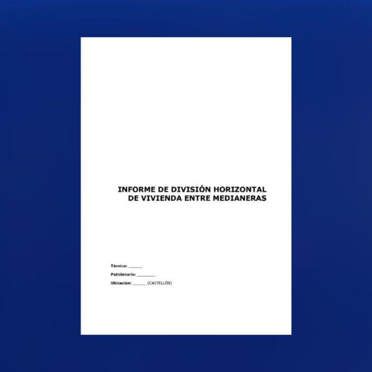 Imagen de Informe de división horizontal de vivienda entre medianeras