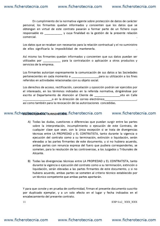 descargar modelo de contrato para ejecutar obras de construcción
