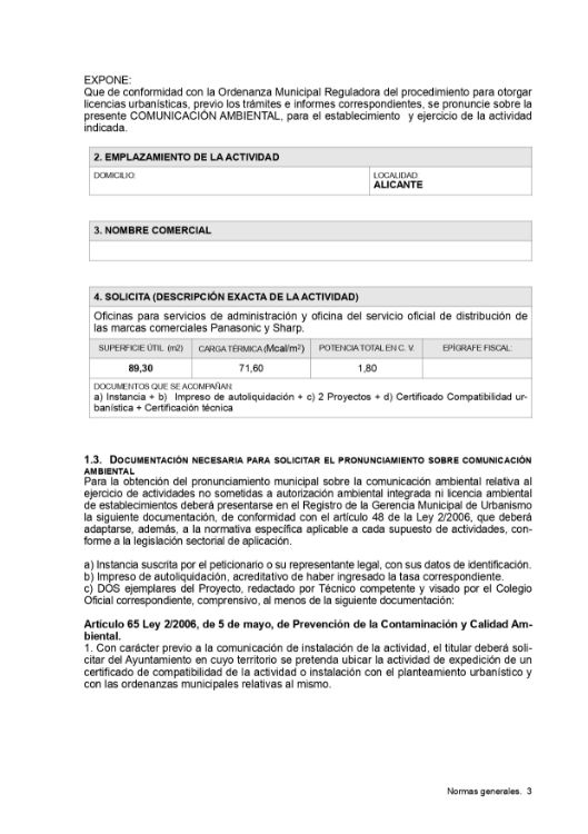 Imagen de Proyecto de apertura para unas oficinas en un local