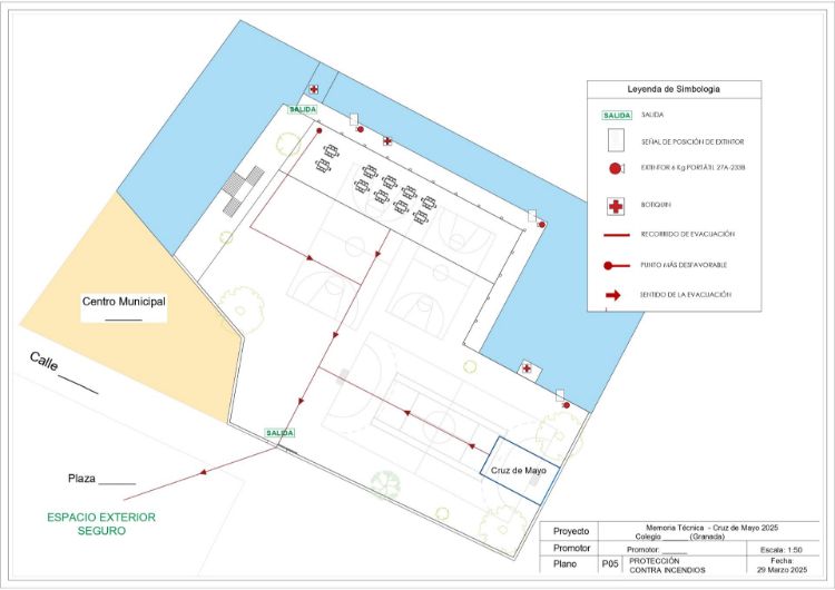 Imagen de Memoria técnica para instalación eventual dentro de un recinto