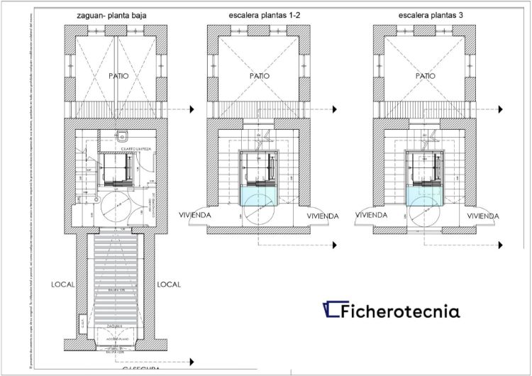 Imagen de Proyecto instalación ascensor en edificio existente