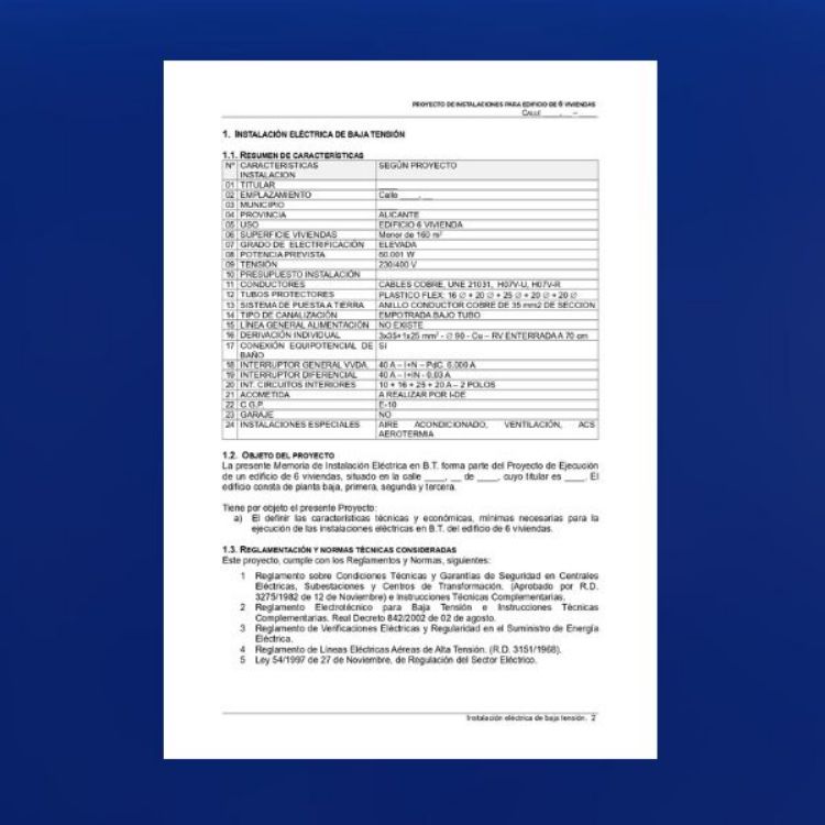 Imagen de Proyecto de instalaciones completo de un edificio de alta eficiencia energética