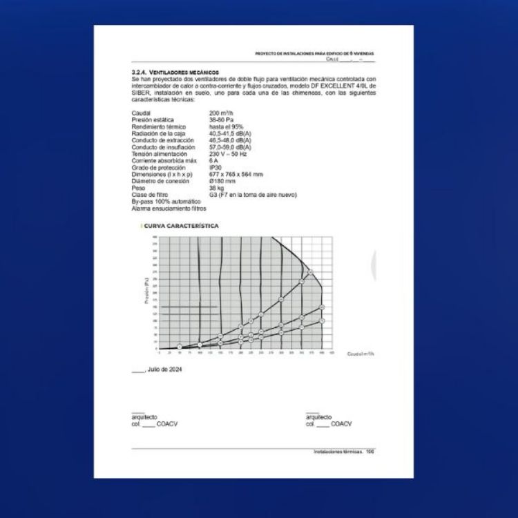 Imagen de Proyecto de instalaciones completo de un edificio de alta eficiencia energética