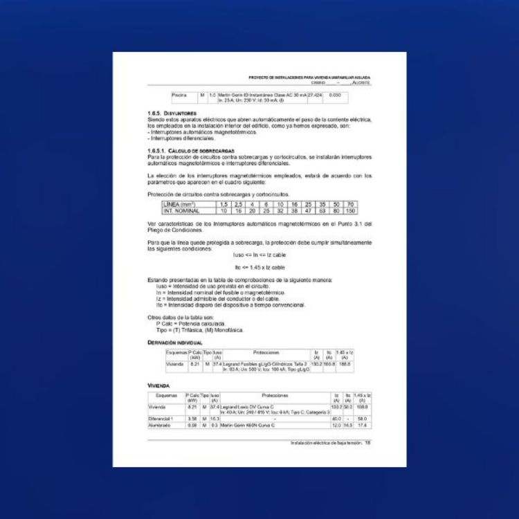 Imagen de Proyecto eléctrico de una vivienda unifamiliar PDF,DOCX, BC3 Y DWG