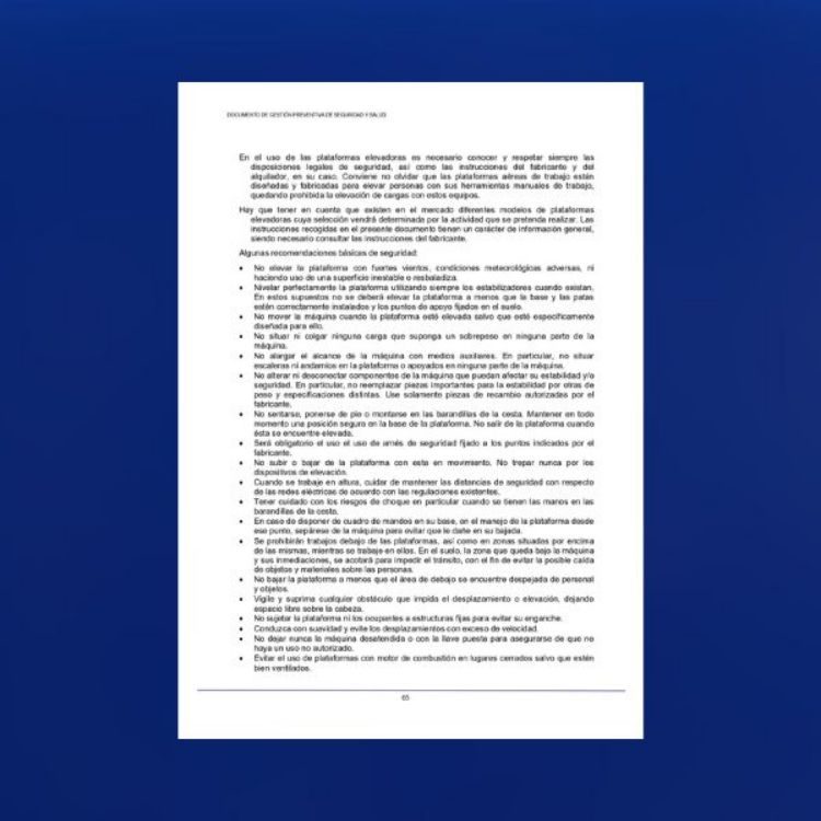 Imagen de Documento de gestión preventiva de seguridad y salud en instalación fotovoltaica