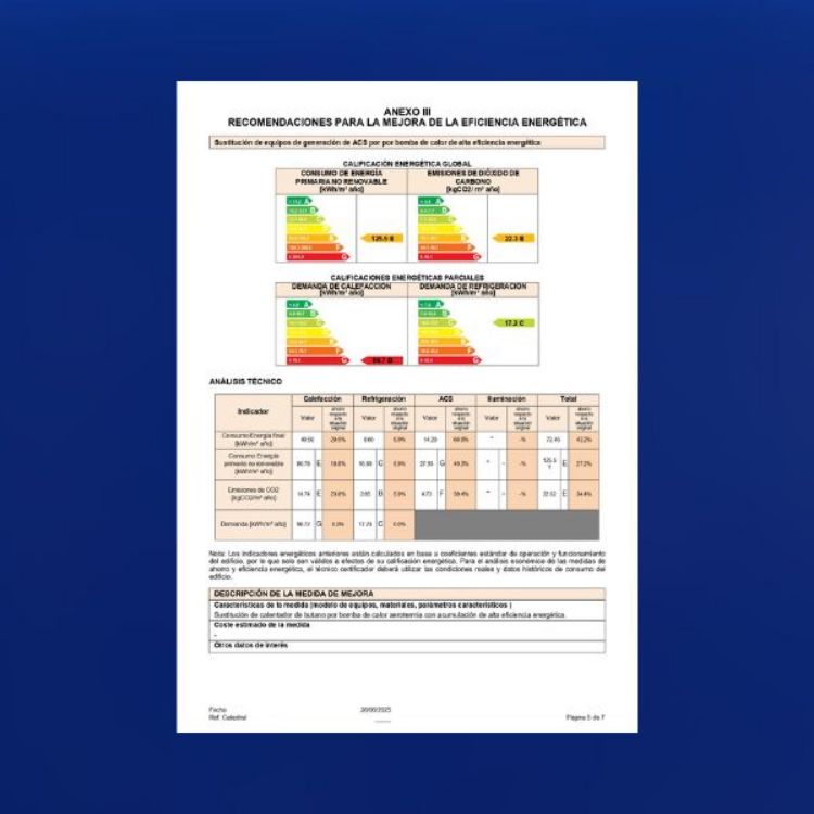 Imagen de Certificado energético de vivienda individual o piso