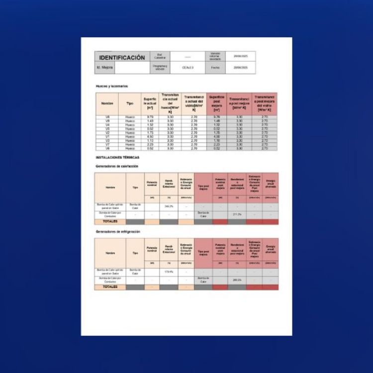 Imagen de Certificado energético de vivienda individual o piso