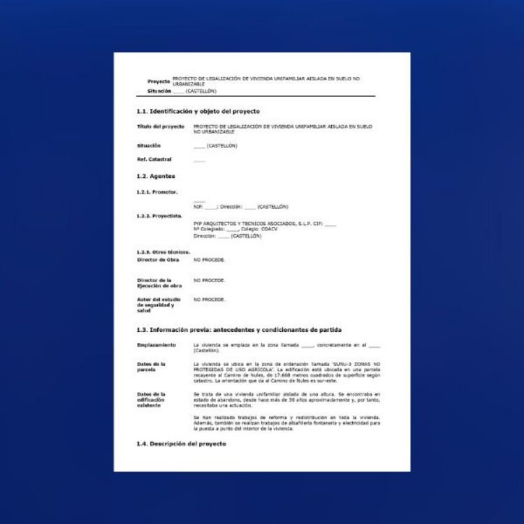 Imagen de Proyecto legalización de vivienda